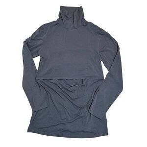 Boob Design Long Sleeve Turtleneck Nursing Top Size Large